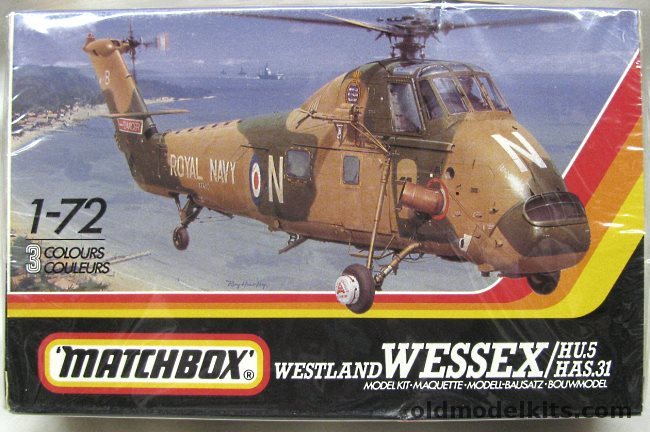 Matchbox 1/72 Westland Wessex HU.5  HAS.31 - Royal Navy 845 NAS HMS Bulwark 1966 / Australian Navy 725 NAS RAN NOWRA 1963 -  (S-58), PK-133 plastic model kit